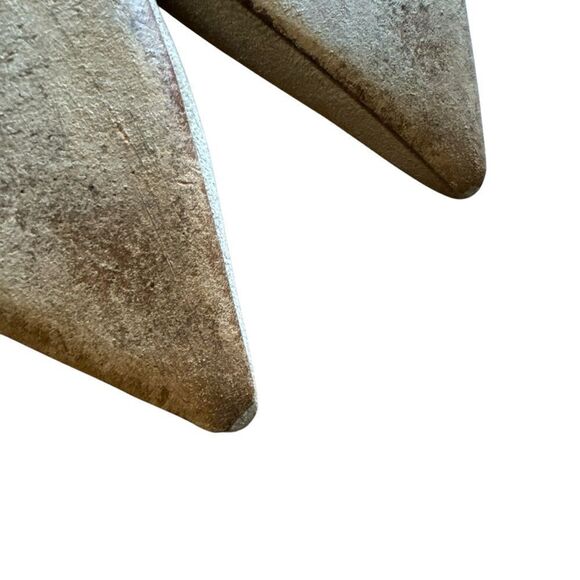 Jimmy Choo Abel Degradé Metallic Gold Tan Beige Suede Pointed Toe Stiletto Pumps - Picture 14 of 15